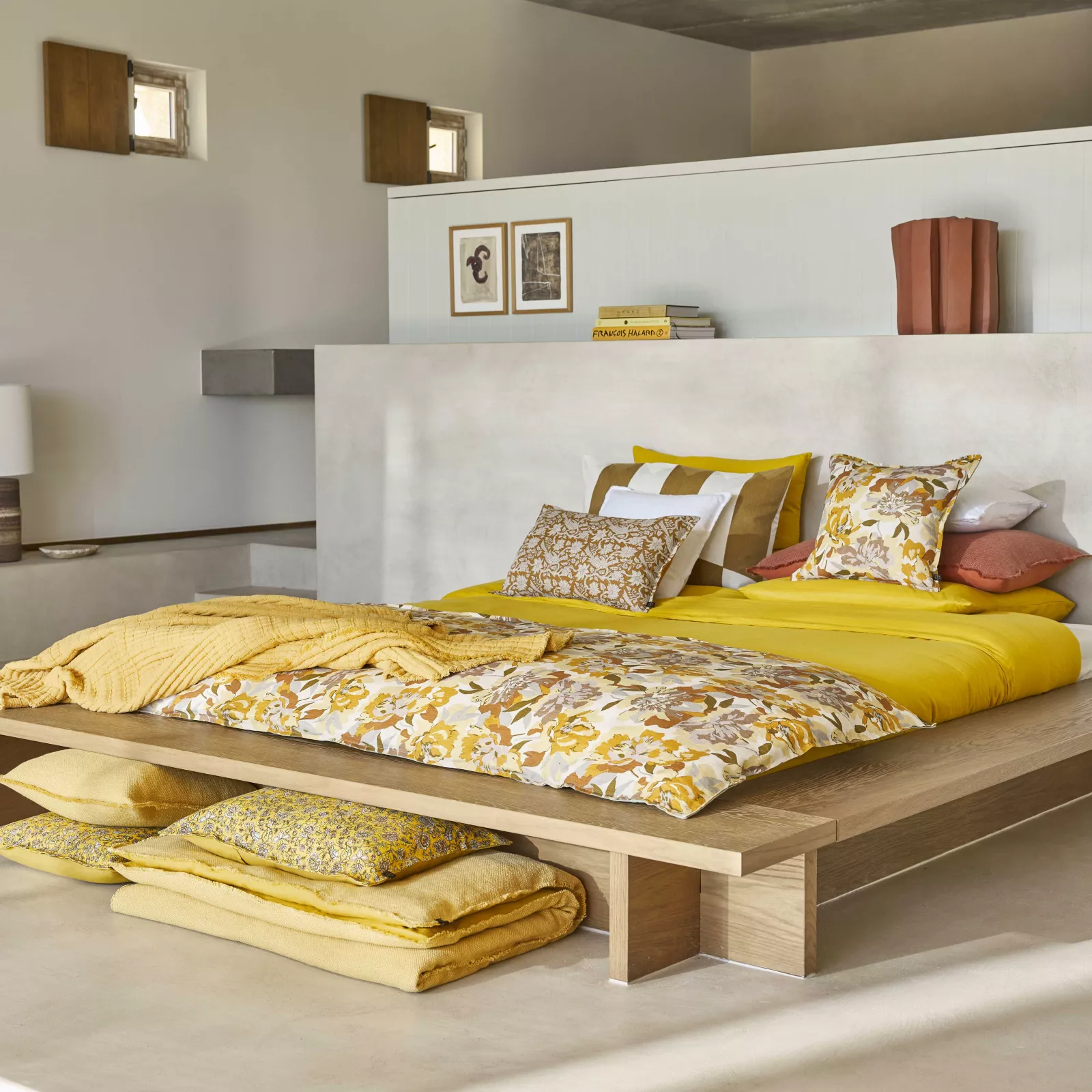 EDREDON TRIESTE 85X200 OCRE HAOMY