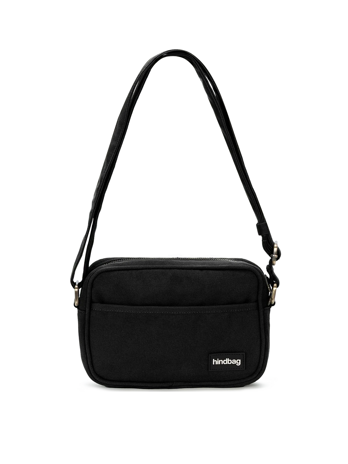 Sac bandoulière Nino noir en coton bio HINDBAG – Unisexe HINDBAG