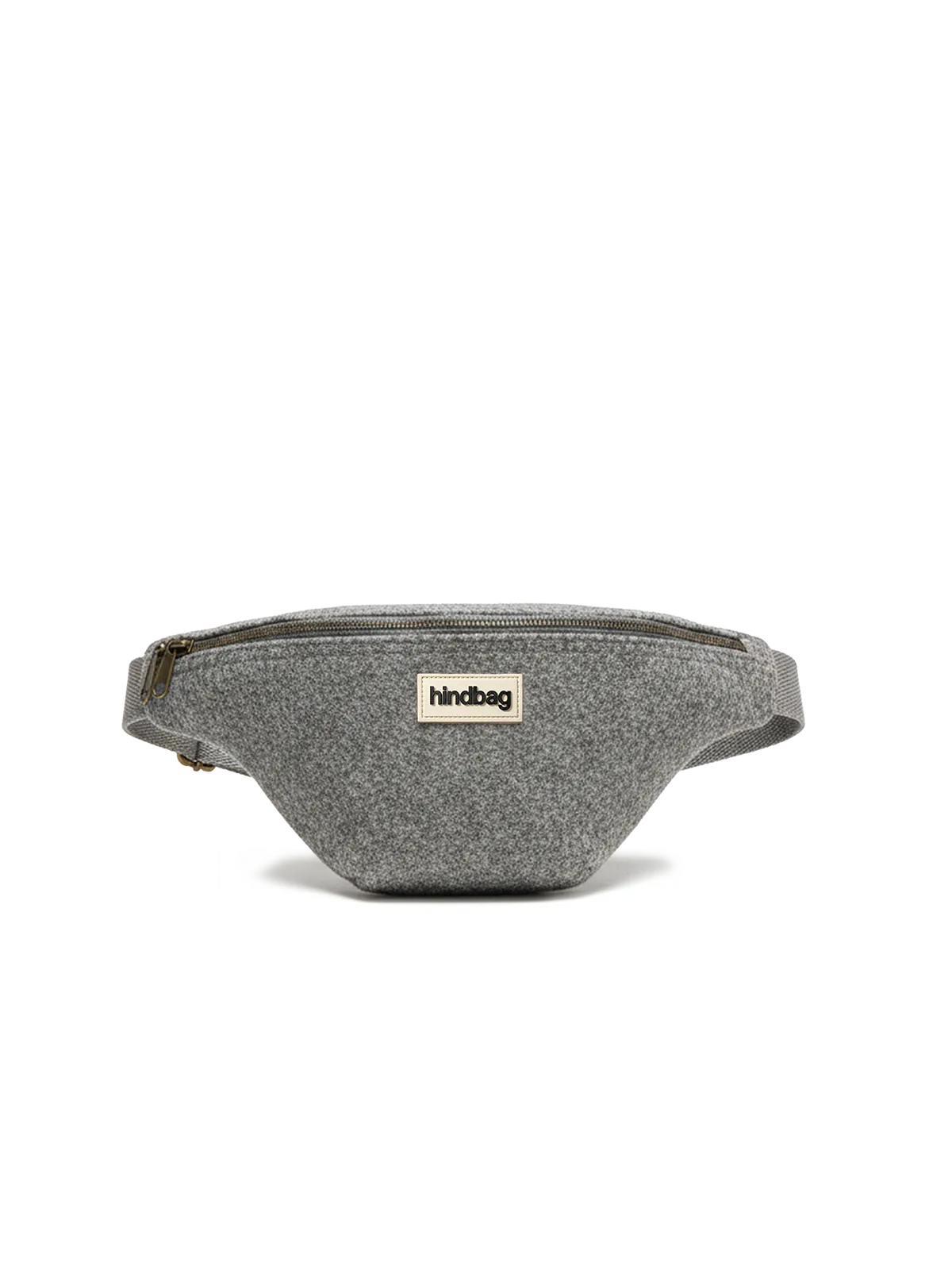 Sac banane Olivia en tissu effet laine recyclée – HINDBAG HINDBAG GRANITE