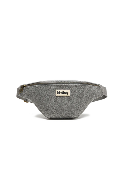 Sac banane Olivia en tissu effet laine recyclée – HINDBAG HINDBAG GRANITE