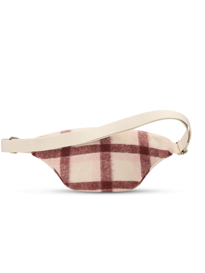 Sac banane Olivia Tartan en tissu effet laine recyclée – HINDBAG HINDBAG