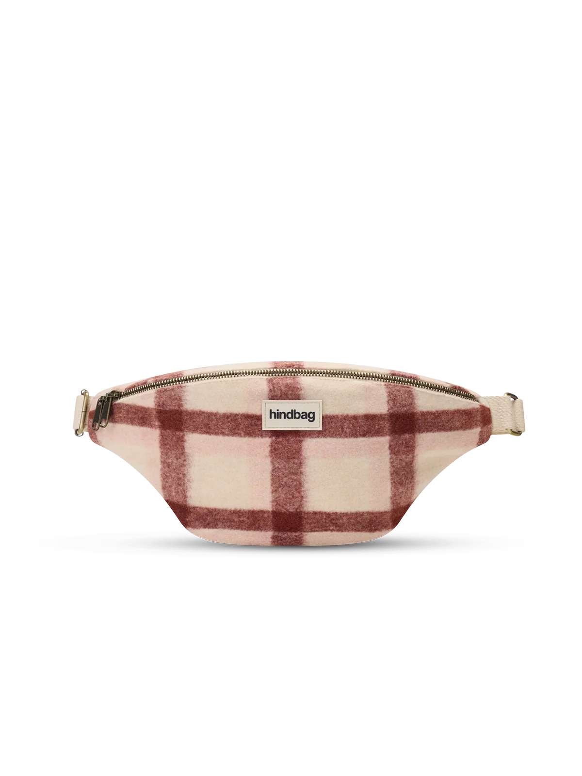 Sac banane Olivia Tartan en tissu effet laine recyclée – HINDBAG HINDBAG ROSE