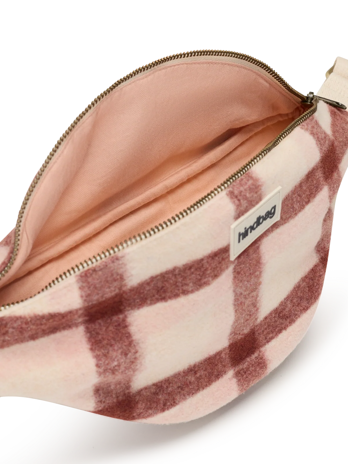 Sac banane Olivia Tartan en tissu effet laine recyclée – HINDBAG HINDBAG