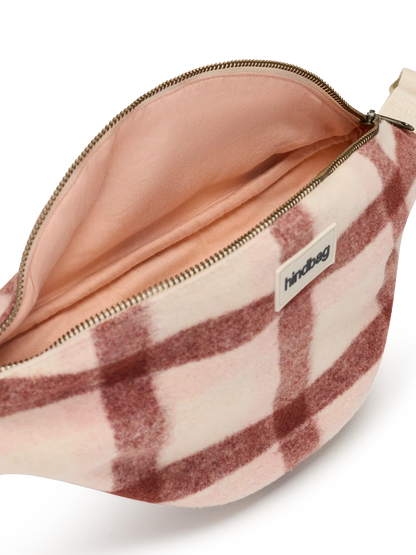 Sac banane Olivia Tartan en tissu effet laine recyclée – HINDBAG HINDBAG