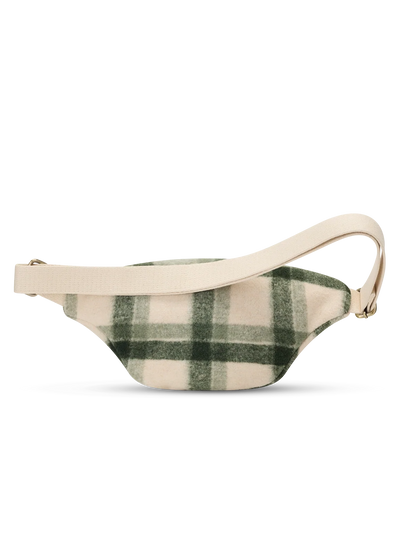 Sac banane Olivia Tartan en tissu effet laine recyclée – HINDBAG HINDBAG