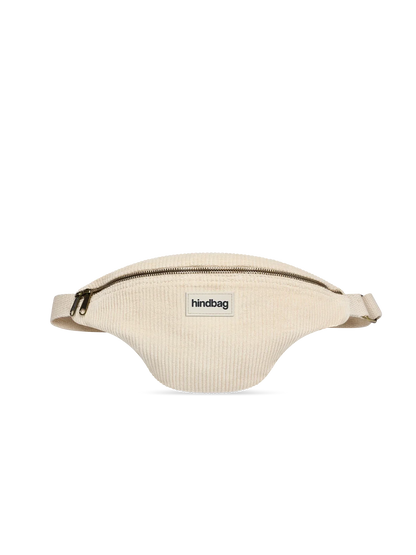 Sac banane Olivia HINDBAG en velours côtelé HINDBAG CREME