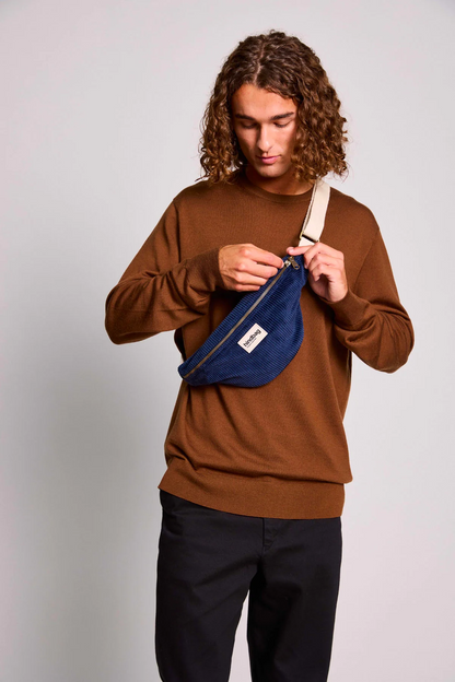 BANANE OLIVIA VELOURS HINDBAG Marine