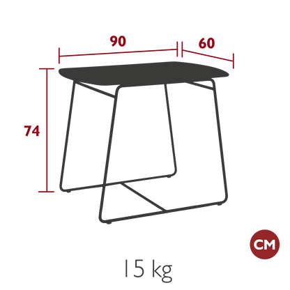 TABLE TECK SURPRISING 90X60 CM FERMOB