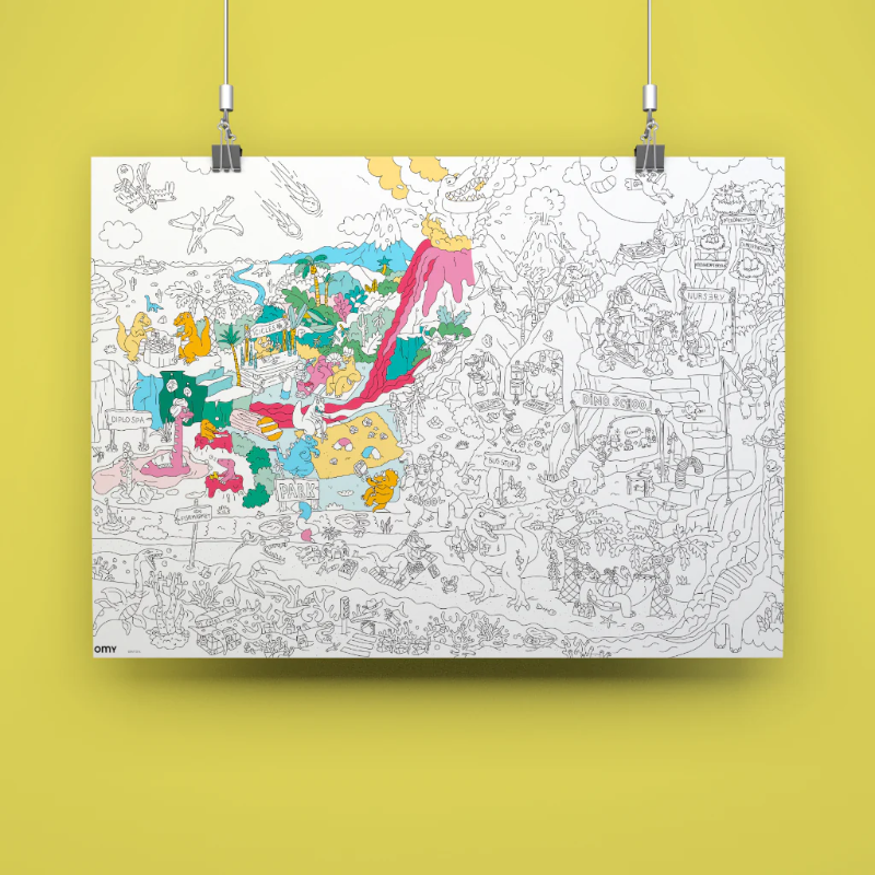 POSTER GEANT DINOS AFFICHE OMY