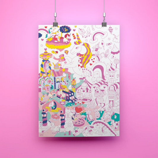 POSTER GEANT LILY AFFICHE OMY