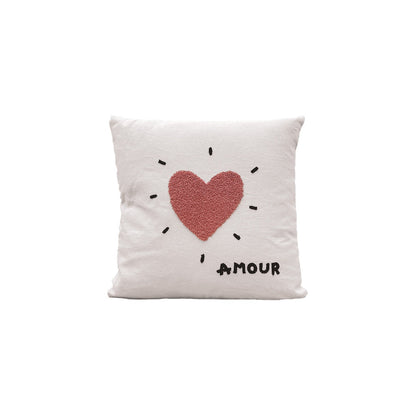 COUSSIN 40X40 COEUR COUSSIN OPJET Rose