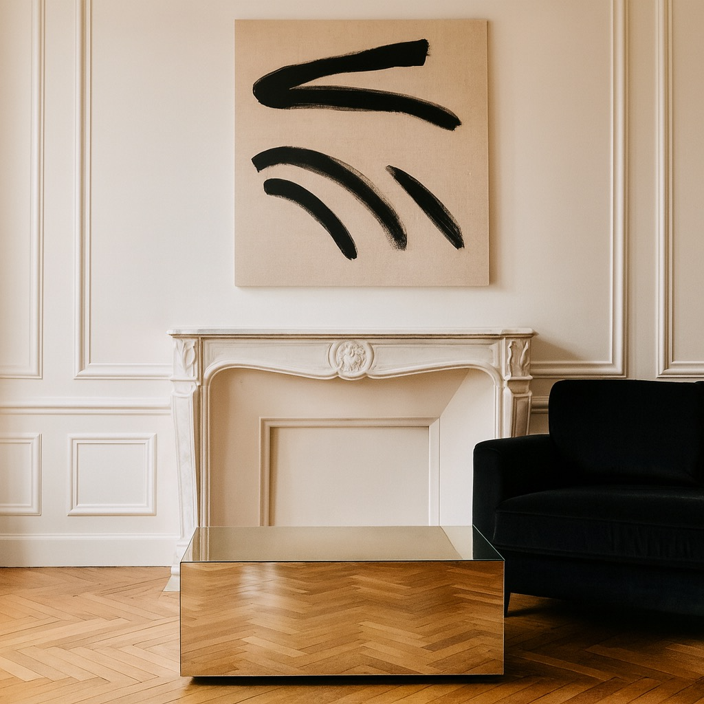 TABLE MIROIR 80X55X35 OPJET