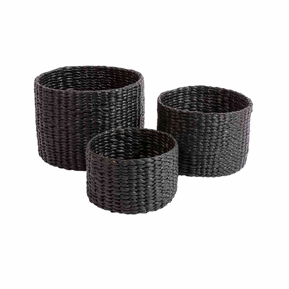 CACHE POT TRESSE JACINTHE VASE / CACHE POT ORIGINAL HOME NOIR