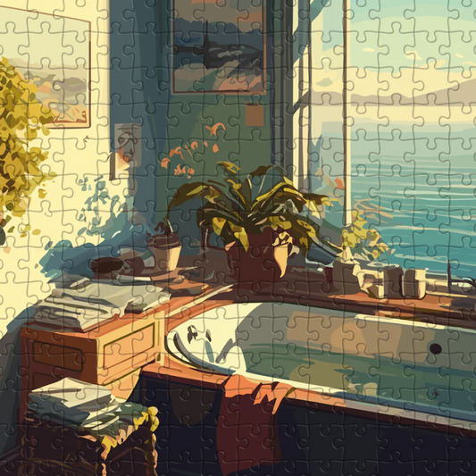 PUZZLE BAIN VOYONS JEUX PIECE AND LOVE