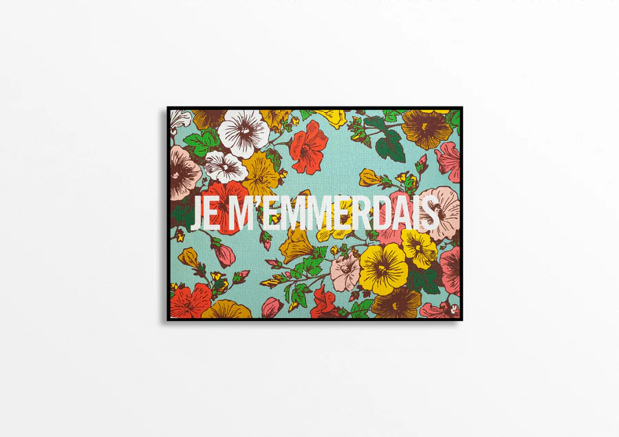 PUZZLE JE M'EMMERDAIS JEUX PIECE AND LOVE