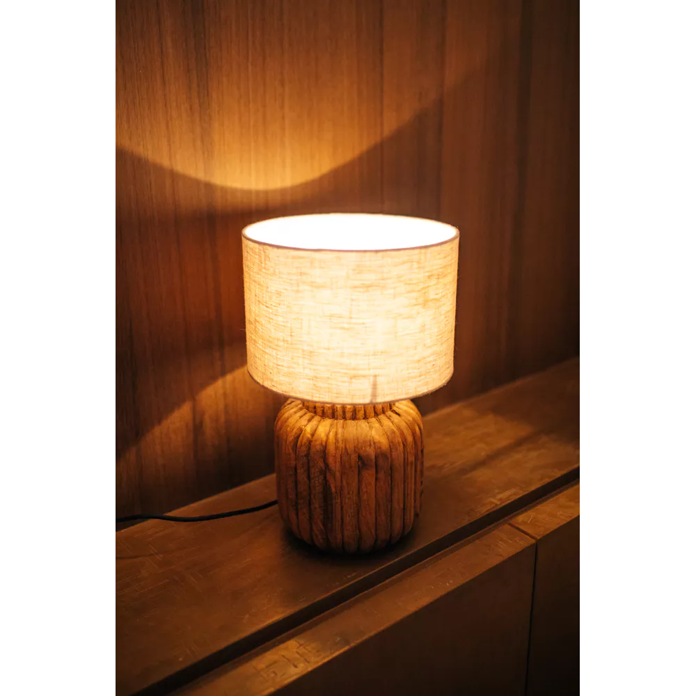 LAMPE LAMPEDUSA S BRUN POMAX