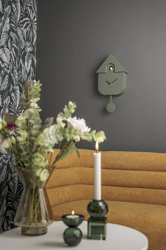 HORLOGE MODERN CUCKOO DECORATION MURALE PRESENT TIME