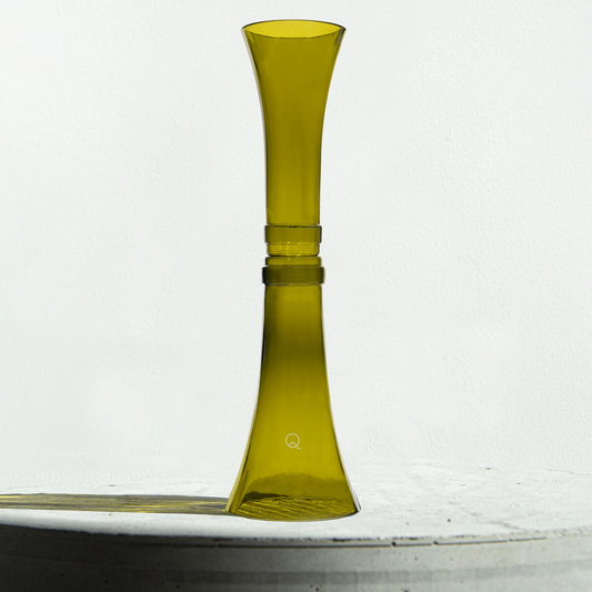 CHANDELIER MEDIUM Q DE BOUTEILLES FEUILLE MORTE