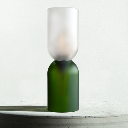 LAMPE A POSER MEDIUM Q DE BOUTEILLES BLANC VERT
