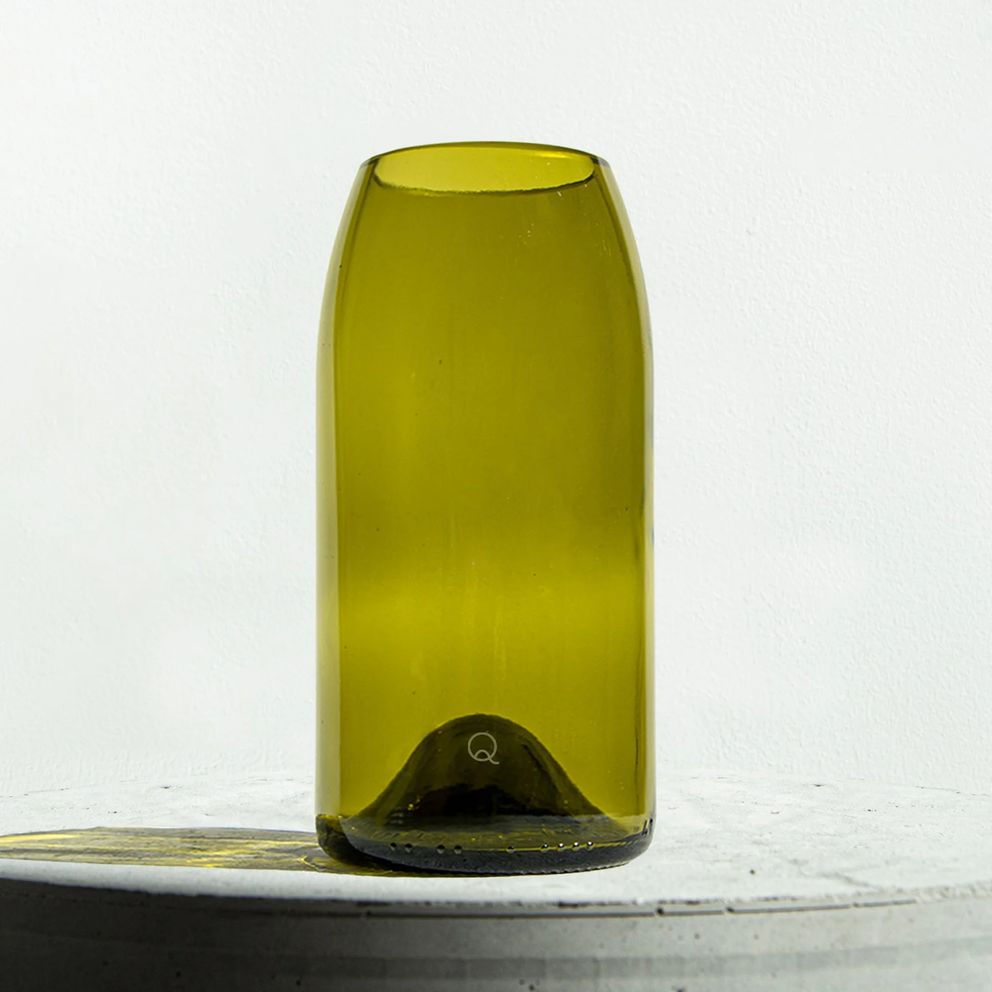 VASE LARGE Q DE BOUTEILLES FEUILLE MORTE