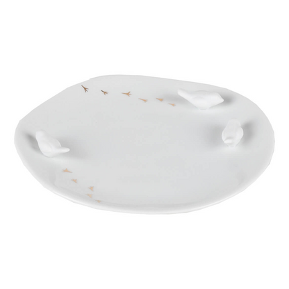 ASSIETTE CONTES PORCELAINE OISEAUX RADER