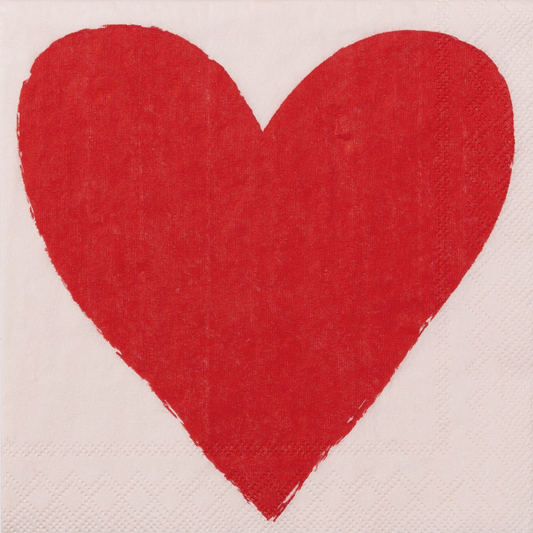 SERVIETTES COCKTAIL COEUR SERVIETTE PAPIER RADER