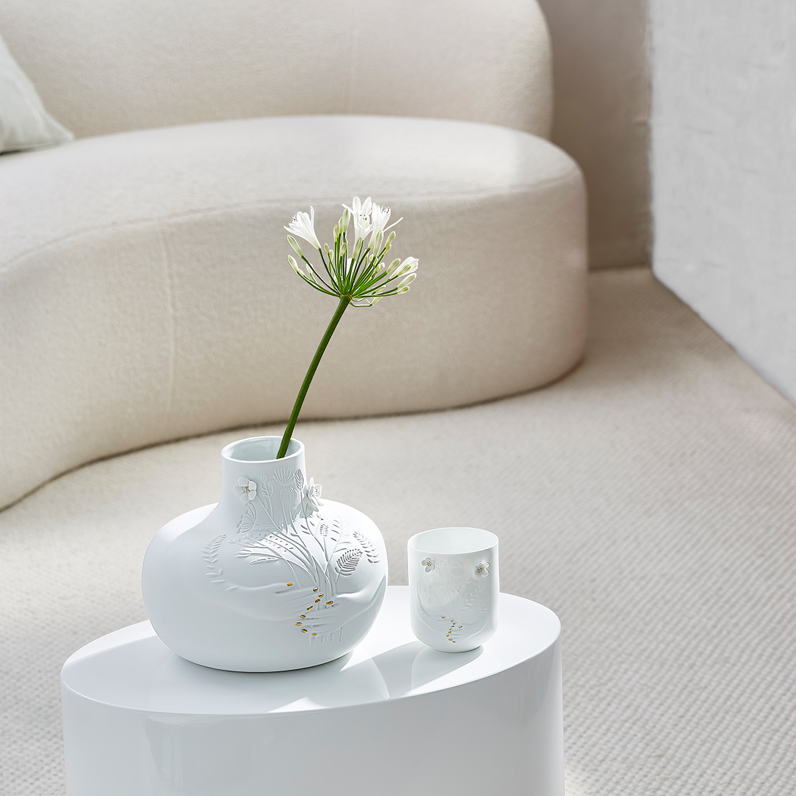 VASE HISTOIRE DE BOUQUET VASE / CACHE POT RADER