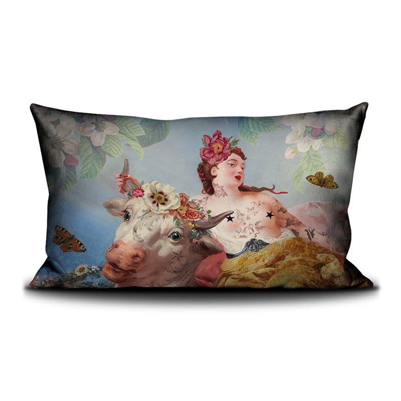 LA VACHE coussin 40cm x 65cm VOGLIO BENE