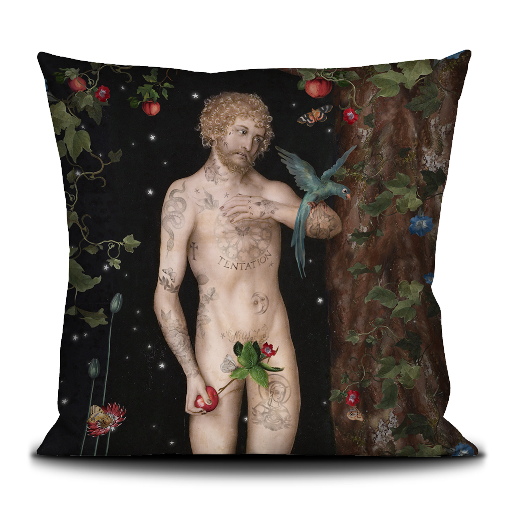 ADAM ET EVE coussin 50cm x 50cm VOGLIO BENE
