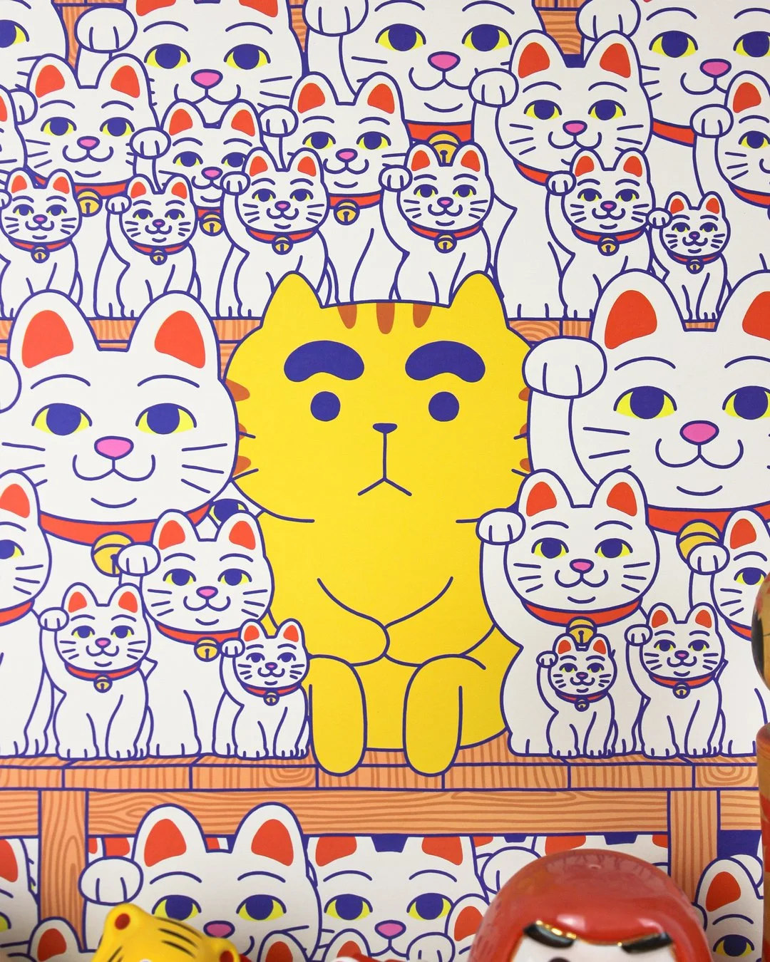 AFFICHE MANEKI NEKO 30X40 YEAAAH STUDIO