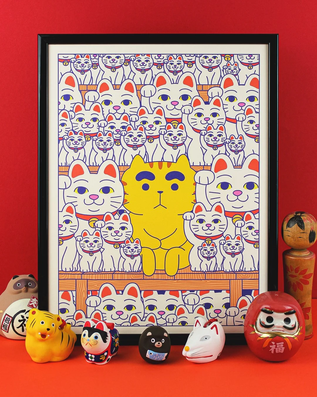 AFFICHE MANEKI NEKO 30X40 YEAAAH STUDIO
