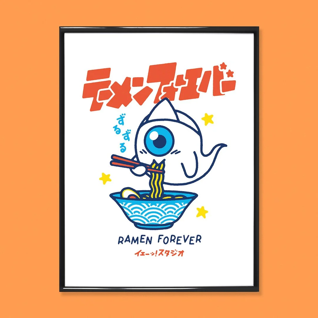 AFFICHE RAMEN FOREVER A4 YEAAAH STUDIO