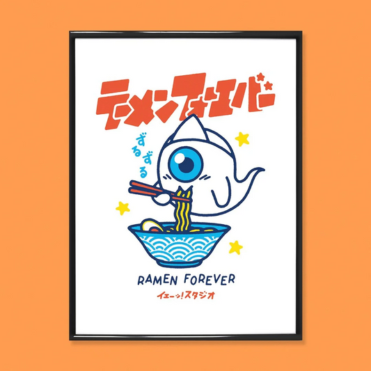AFFICHE RAMEN FOREVER A4 YEAAAH STUDIO