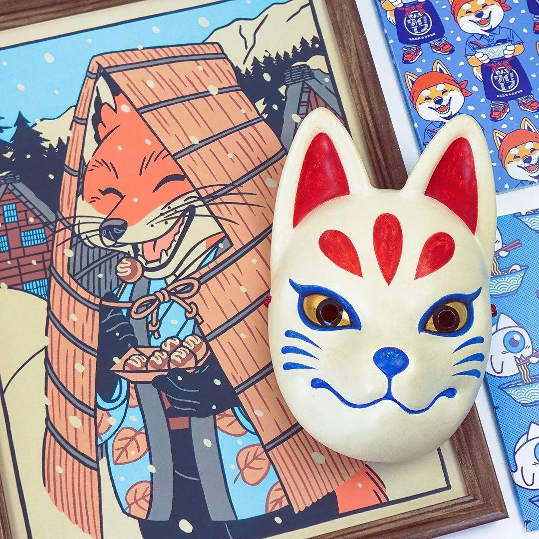 AFFICHE LE RENARD AU MINO A4 YEAAAH STUDIO